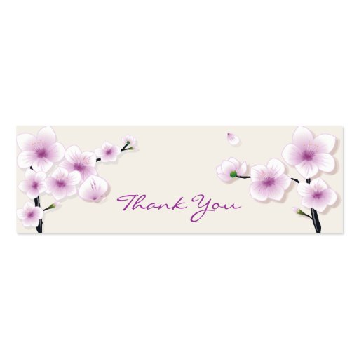 Spring Blossom Thank You Tag Business Card