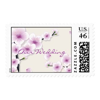 Spring Blossom Wedding Announcement stamp