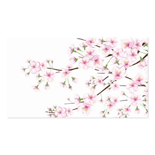 Spring Blossoms Business Cards (back side)