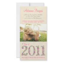 Spring Blossoms Class of 2011 Graduation PhotoCard Photo Card