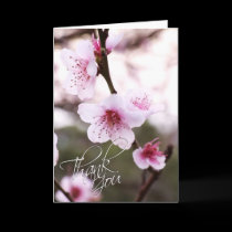 Spring Blossoms Thank You Card by webgrrl Spring Blossoms Thank You Card