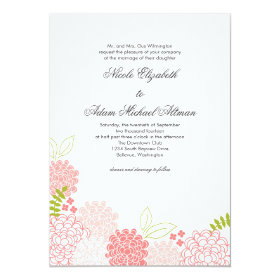 Spring Blossoms Wedding Invitation 5