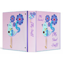 Spring Blue Bird Of Happiness Binders