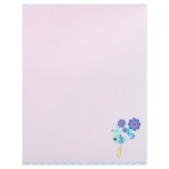 Spring Blue Bird Of Happiness Letterhead