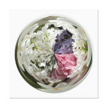 Spring Bouquet Under Glass Wrapped Canvas Stretched Canvas Print