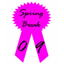 Spring Break 09 - Pink Rosette t-shirts by spittingwasp Spring Break 09 - Pink Rosette t-shirts