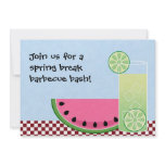 Spring Break Barbecue Bash Invitation invitations