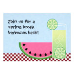 Spring Break Barbecue Bash Invitation invitations