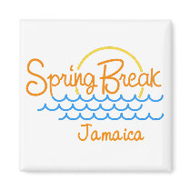 Spring Break Jamaica magnets