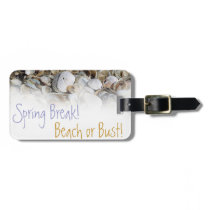Spring break luggage tag