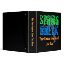 Spring Break Photo Album Cover/Binder Scrapbook