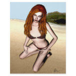 Spring Break PinUp Girl Melanie Flyers F&amp;B