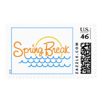 Spring Break Postage Stamp