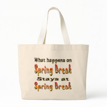 Spring Break What Happens Tote Bags