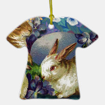 SPRING BUNNIES.jpg Christmas Tree Ornament