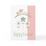 Spring Bunny Happy Easter Greeting Card