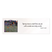 Spring business card