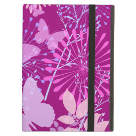 Spring Butterfly Garden Vibrant Purple Pink Girly iPad Air Covers