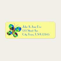 Spring Butterfly labels
