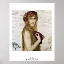 Spring By Franz Von Stuck Posters