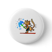 Spring Cleaning Kitty Cat buttons by doonidesigns Spring Cleaning Kitty Cat buttons