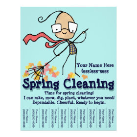 Spring Cleaning. Yard Work Promotional flyer