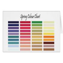 Spring Color Chart Cards