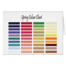 Spring Color Chart Cards