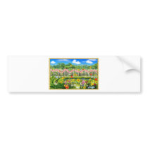 spring cottage garden bumper stickers
