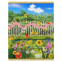spring cottage garden custom flyer