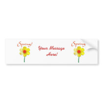 Spring Daffodil bumper stickers