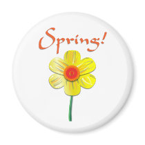 Spring Daffodil magnets
