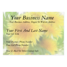 Spring Dandelion Bouquet Business Card