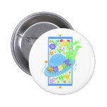 Spring Easter Bonnet and Flowers Pins