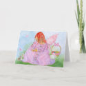 Spring Easter Fairy Bunny Card card