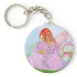 Spring Easter Fairy Bunny  Keychain