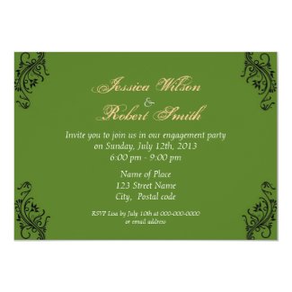 Spring engagement party invitations custom invites