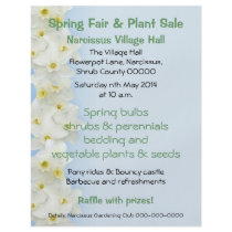 Spring fair or plant sales flyer