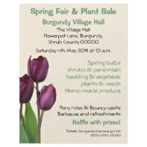 Spring fair or plant sales flyer