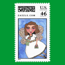 Spring Fairy #2 - postage stamp stamps