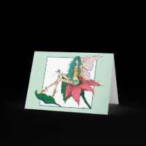 Spring Fairy Blank Greeting Card