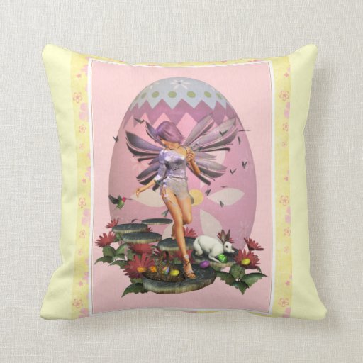 Spring Fairy Decorative Pillow Zazzle