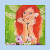 Spring fairy flower Magnet