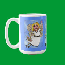 Spring Fairy - mug by folkartblonde Spring Fairy - mug