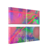 Spring Fever Abstract Stretched Canvas Print
