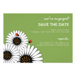 Spring Fling Gerbera Daisies SAVE THE DATE invitations