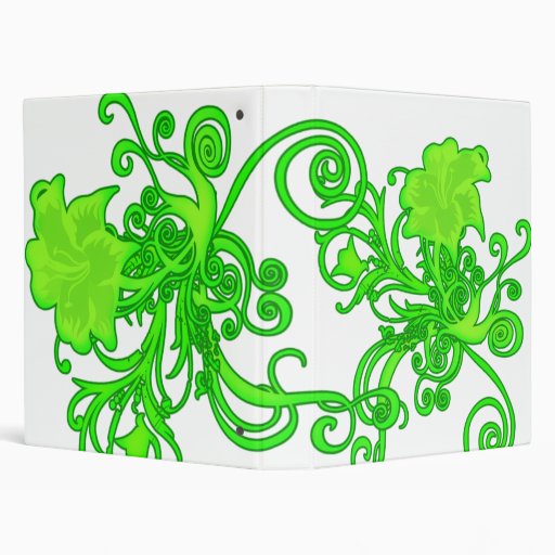 SPRING FLORAL AVERY BINDER