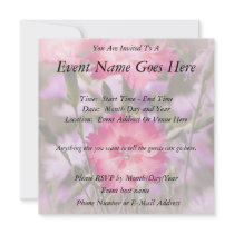 Spring Floral Custom Invites
