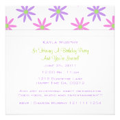 Spring Floral Print Party Invitations