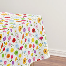 Spring Floral Tablecover Tablecloth